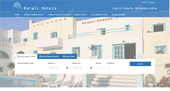Desktop Screenshot of korali-hotels.com