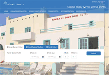 Tablet Screenshot of korali-hotels.com